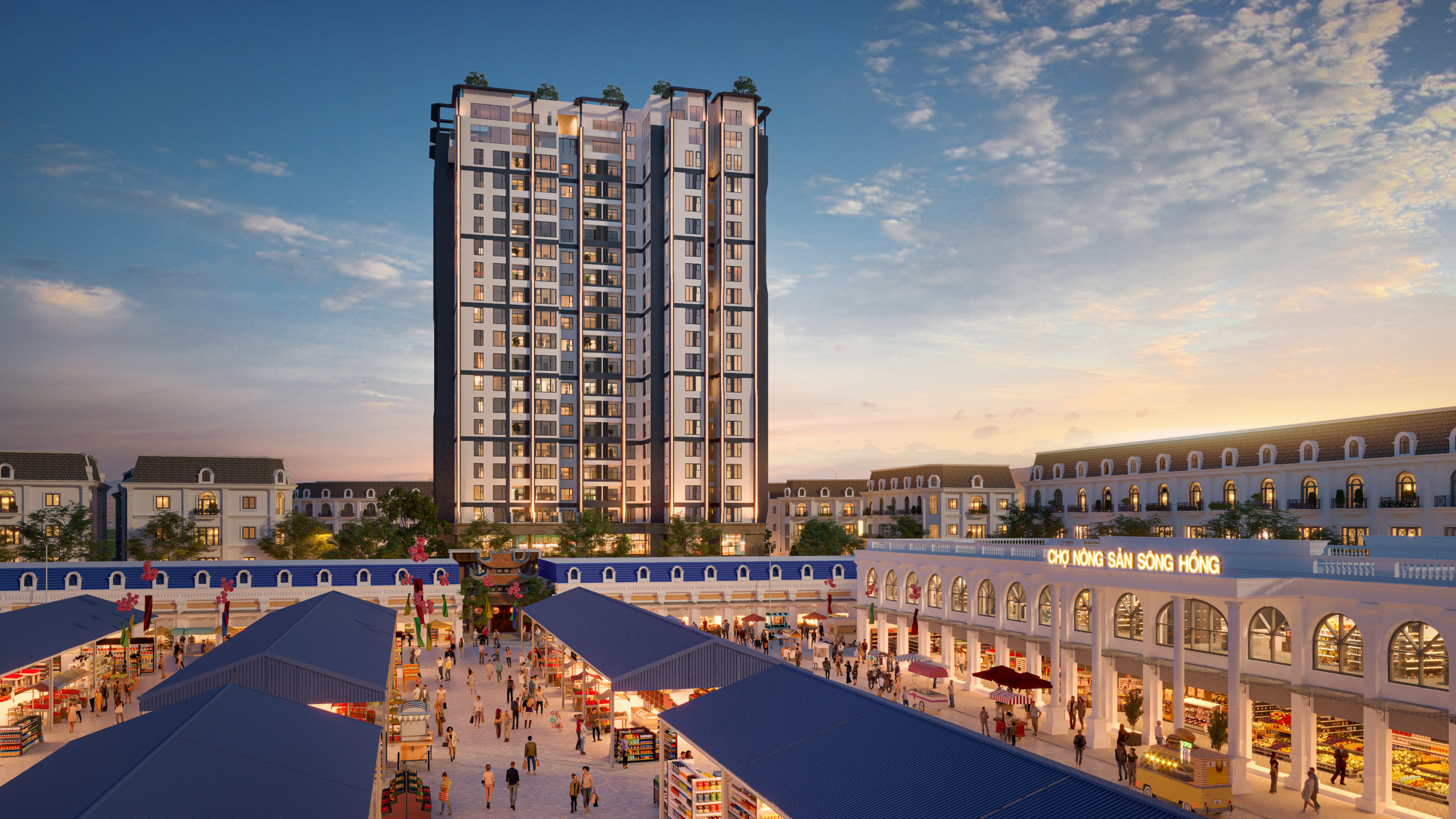 PC11_Ảnh Tổng thể nhìn từ chợ nông sản